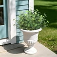 thumbnail image 4 of Dusknt Uv Resistant Artificial Greenery, Outdoor Plants for Planter, No Fade Plastic Greenery Stems, Artificial Outdoor Plants, Green and Pink, 4 of 10