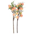 thumbnail image 1 of 2 Pcs Branches de Pêcherie Simulées Fausses Branches de Fruits Artificielles, 1 of 8