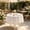 Lace tablecloth, variant on Linen Blend Lace Tablecloth, Square White Table Cover with Exquisite Hemming, Wrinkle Resistant Decorative Cloth for Dining Room Coffee Table Sofa, Easy Care Fade Resistant Fabric for Wedding Party
