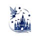 thumbnail image 3 of [Casual Short Sleeve Round Neck Top] 1pc Women'S Casual Polyester T-Shirt with Creative Fairy Castle Print, Geometric Pattern, Round Neck, Short Sleeve, Comfortable Summer Top for All Seasons, 3 of 8