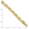 thumbnail image 3 of Solid 14k Yellow Gold 5.2mm Nugget Bracelet - 8", 3 of 5