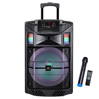 audster aud-b800k professional portable rechargeable wireless 1200w speaker black for iphone 7 iphone 6s iphone 6 iphone 5 5s 5c 4s 4 galaxy 7.0 galaxy a9 pro galaxy s7 edge