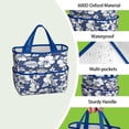 thumbnail image 4 of Garden Tool Bag,Pioneer Flower Floral Print Pattern Garden Tool Organizer,Garden Gifts,Waterproof Multi-Pocket Garden Tool Storage 11.8x5.5x11.4 Inch(Tools NOT Included), 4 of 6