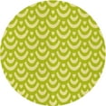 thumbnail image 1 of Ahgly Company Tapis Rond Lavable en Machine Intérieur Transitionnel Vert, 5 Pieds Rond, 1 of 7