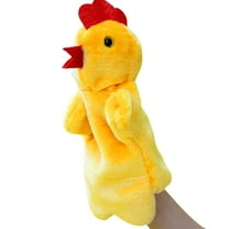 Easter Chicken Hand Puppet Soft Finger Toy 30cm Tall Parent-Child Interactive Storytelling Prop Stage Show Gift for Ages 3 