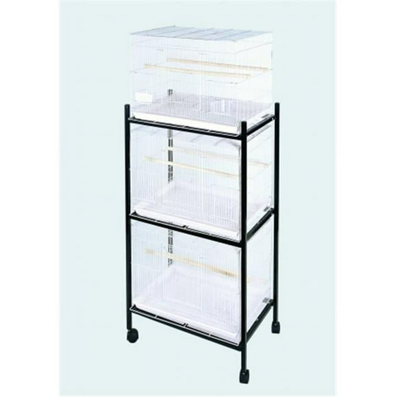 A & E Cage 503 Stand-3 White 3 Tier- Support pour 503 Cages