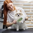 thumbnail image 3 of Cat Deshedding Comb with Push Button Hair Release Gentle Grooming Tool for Pet Removal and Detangling Safe Rounded Teeth Design for Long Short Haired Cats, 3 of 3