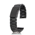 thumbnail image 1 of Eslabones De Acero Inoxidable Sólido Negro Correa De Reloj De Banda Extremo Hebilla De Despliegue 20mm Fernando ver banda, 1 of 8
