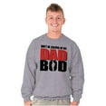 thumbnail image 5 of Don't Be Jealous of My Dad Bod Men's Crewneck Sweatshirt Brisco Brands S, 5 of 6