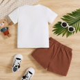 thumbnail image 5 of Xudanell Baby Boy Girl Summer 2 Piece Clothes Set Cute Printed T Shirt Shorts Outfits Toddler Boy Clothes, 5 of 9