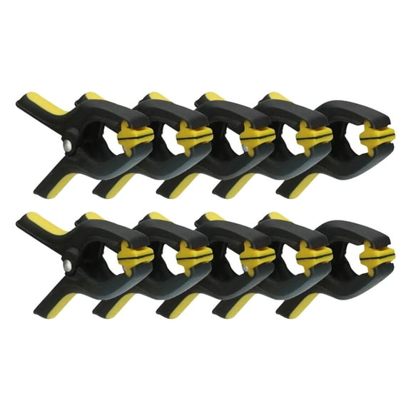 Giaone 10pcs Adjustable Sturdy Plastic Clamp for Secure Gripping In Various Tasks