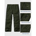 thumbnail image 6 of FEN AI Boys Pants Convertible Hiking Quick Dry Zip Off Pants Outdoor Climbing Casual Trouser Kids Youth Cargo Scout Pants 14-16 Years, 6 of 7