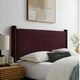 thumbnail image 2 of Headboard, King, Purple, Velvet, Hotel Bedroom, Modern Contemporary, HB38167, 2 of 7