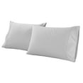 thumbnail image 2 of Superior Gina Organic Cotton Pillowcases, King, Silver, 2 of 5