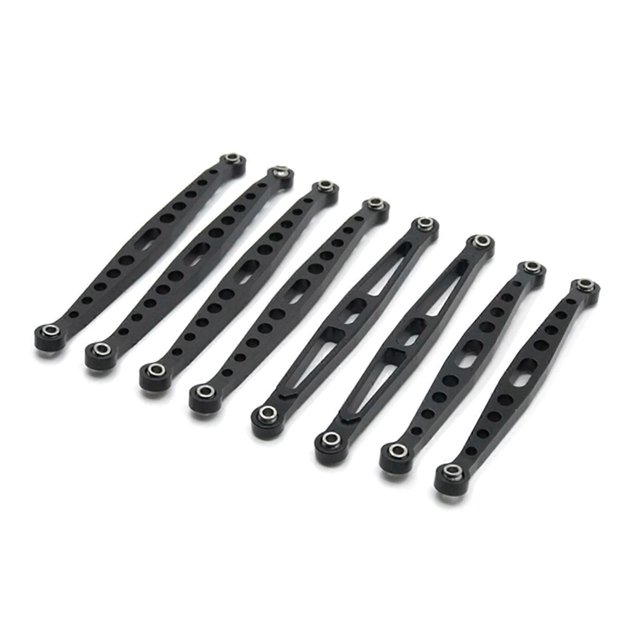Kit de 4 piezas de barra de dirección para modelo de coche, accesorios de metal, suministros de actualización