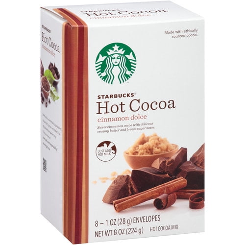 Starbucks Coffee Cinnamon Dolce Hot Cocoa Mix, 1 oz, 8 count - Walmart.com.