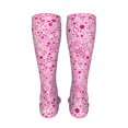 thumbnail image 6 of Rateoe Breast Cancer Awareness2 print Women's Men's Novelty 20in Crew Socks Cotton Socks Knee High Socks for Walking,Running,Nurses,Pregnancy-One Size, 6 of 8