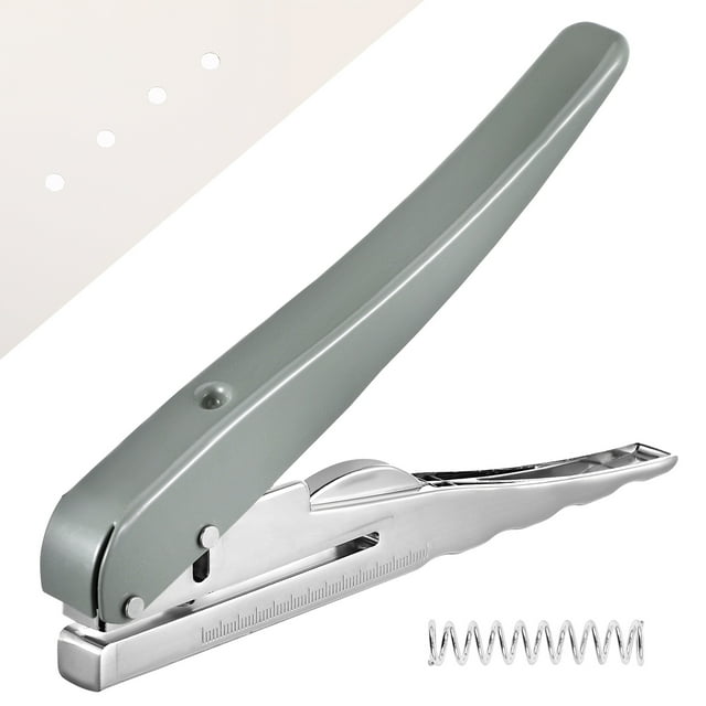 Perforadora de un solo orificio para papel, perforadora de alta resistencia, perforadora circular de mano, perforadora para manualidades, perforadora de hojas sueltas para oficina