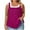 Purple#A, variant on Fartey Womens Plus SIze Tank Tops Summer Casual Square Neck Sleeveless Shirts Loose Flowy Pleated Tanks Fashion Colorblock Camisoles Purple XXL