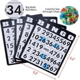 thumbnail image 3 of Deluxe Bingo Game Set with Metal Cage, Balls, Cards & Chips, Family Party Game Kit, 3 of 9