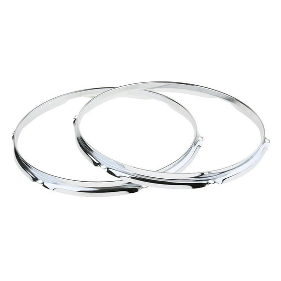 Soidarity 1 par de llantas de anillo de aro de tambor Tom de hierro de 13 pulgadas y 6 agujeros Accesorios para instrumentos musicales 1.2 mm 14 pulgadas 6 agujeros