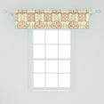 thumbnail image 2 of Geometric Window Valance, Colorful Floral Themed Ornamental Abstract Design in Vintage Style, Curtain Valance for Kitchen Bedroom Decor with Rod Pocket, 54" X 12", Cream and Multicolor, by Ambesonne, 2 of 3
