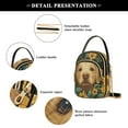 thumbnail image 4 of FORMRS Crossbody Bag for Women Quilted Travel Shoulder Cell Phone Purse with Chain Strap Handbag, Flowers and Dog, 4 of 7