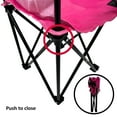 thumbnail image 5 of Kids Lawn Chair, Pink, Foldable Yard Furniture for Ages 3+ by Minnark, 5 of 5