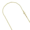 thumbnail image 1 of LUXURMAN Solid 10K Yellow Gold 2mm Wide Rope Chain Diamond Cut Link Bracelet with Lobster Clasp (7" long), 1 of 3
