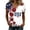 #07 Hot Pink, variant on Usa Flag 250 Years Of Freedom Shirts for Women United States Stars and Stripes Print V-Neck Cute Tops Freedom Classic Fit Soft Summer Casual T-Shirts,L,#07 Pink