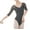 Black 3/4 Sleeve, variant on Dance Ballet Leotards Bodysuit Workout Suit For Women 3/4 Long Sleeve V-Neck