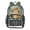 Cow SAkull and Moon Pattern, variant on PVC Transparent Backpacks Clear Backpack for Travel and Outings Rainbow Colors Leopard Print