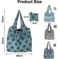 thumbnail image 2 of Dww-4 Pcs Sacs Réutilisables, Sacs de Courses Réutilisables Cologiques Pliables pour un Usage Quotidien, 2 of 5