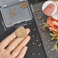 thumbnail image 3 of 1 Box 60Pcs Gold Earring Backs 304 Stainless Steel 4mm Screw Ball Backs, 3 of 9