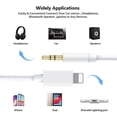 thumbnail image 3 of Cable de audio para teléfono móvil auxiliar de Apple para automóvil Adecuado para 7/8 / Plus3.5 Cable adaptador Auriculares Cable de audio para teléfono móvil Blanco brillar Juguete, 3 of 3