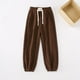 thumbnail image 4 of Odeerbi 2-12 Años Niñas Algodón Pantalones de Ejercicio Deportes Jogger Pantalones Verano Cintura Elástica Joggers, 4 of 5