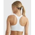thumbnail image 6 of Hanes Sport Women's Racerback Sports Bra with Compression, 2-Pack Black/White L, 6 of 10