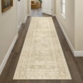thumbnail image 2 of BERTHMEER 2'x8' Runner Rugs for Hallway Entryway Bathroom Bedroom Kitchen Non Skid Washable Beige Vintage Oriental Traditional Distressed Accent Runner Rugs, 2 of 6