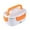 Orange, variant on Electric Heated Lunch Boxes Adults 40W Electric Lunch Box Food Heated 12-24&110V 1L Heatable Lunch Box for Car Truck Office Leak-Proof Stainless Steel Container Gray