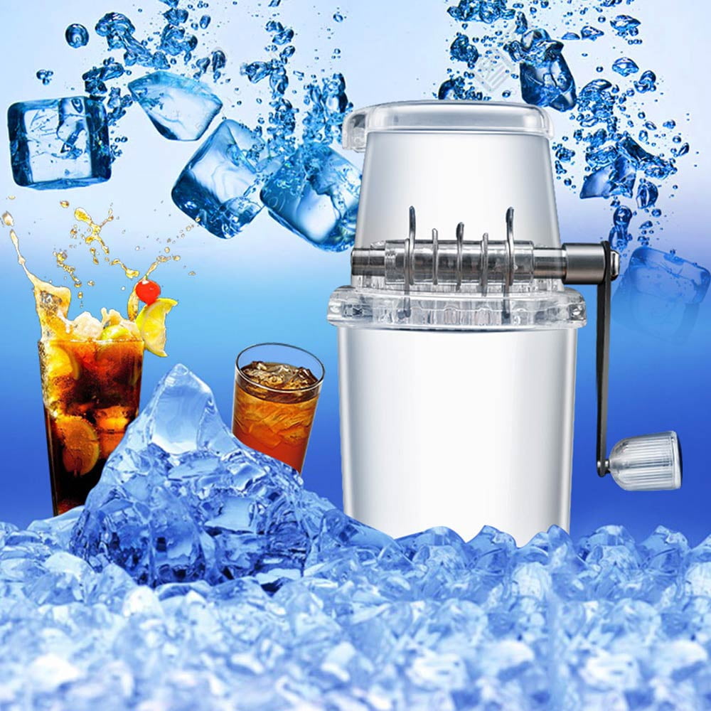 Manual Crushed Ice Maker, Slushie Machine for Home Portable Small Ice