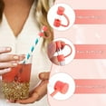 thumbnail image 6 of 10 Silicone Straw Cover Set Reusable Drinking Straw Tips Compatible With 8Mm 10 Colors Available Perfect For Traveling Picnicking Fitness Party Decoration And Prot Straw, 6 of 7