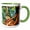 Green/White, variant on 3drose, Monkey After Franz Marc, 1912, 11oz Two-tone Red Mug