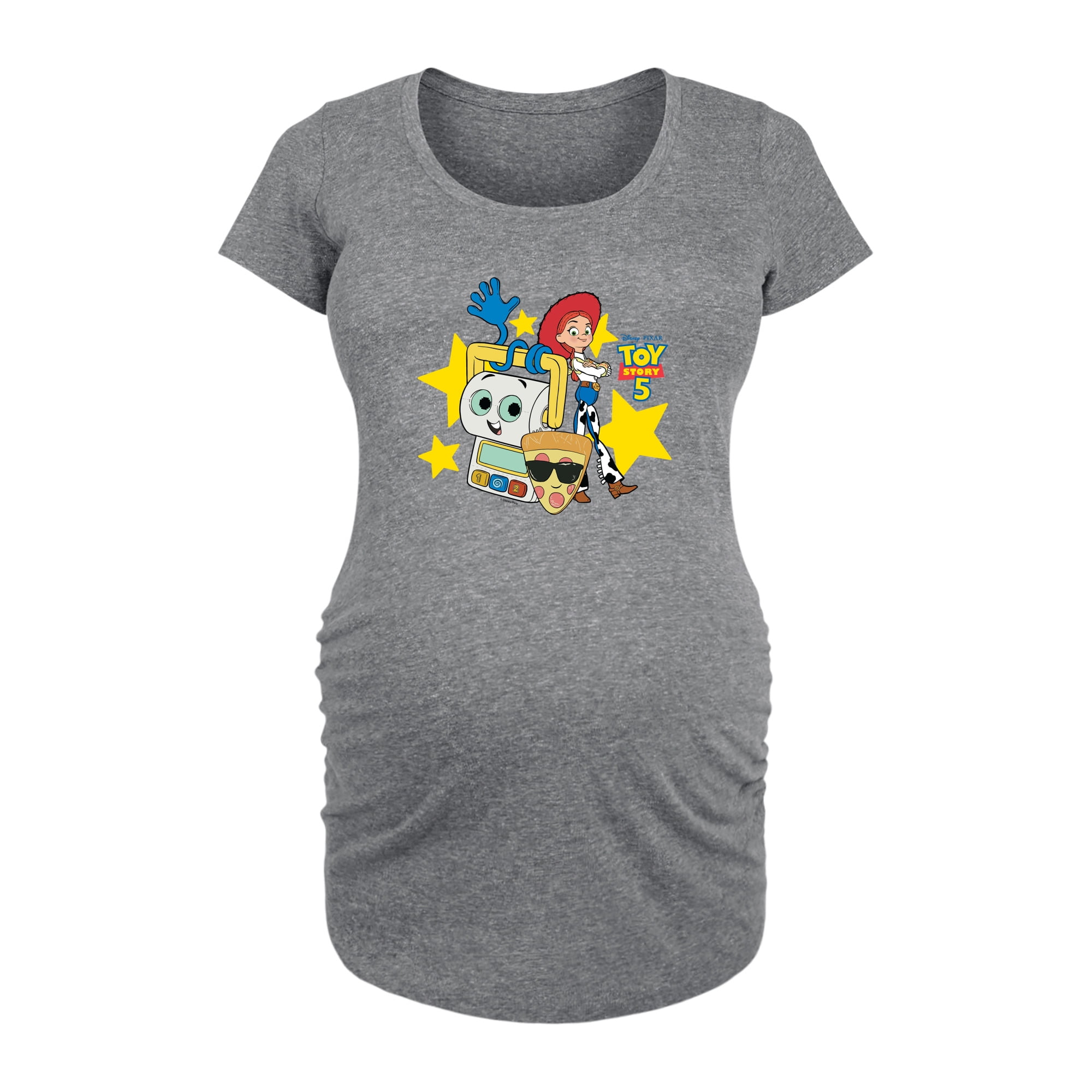Toy Story 5 - Pizza Toy And Friends - Women's Maternity Scoop Neck Graphic T-Shirt