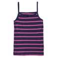 thumbnail image 3 of Girls Ultra Soft 100% Cotton Tagless Cami Undershirts 4-Pack - Striped - Size 5/6, 3 of 6