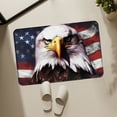 thumbnail image 3 of Peacheart 4th of July Patriotic Door Mat, Non-Slip American Flag Bald Eagle Welcome Doormat for Indoor Outdoor Entrance Patio Porch Independence Day Memorial Day Farmhouse Home Decor, 16x24 Inch, 3 of 8