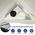 thumbnail image 5 of Bernkot Corner Shower Shelves 10" Polished 304 Stainless Steel Recessed Shelf for Bathroom, Grout in Shelf for Tiled Wall 2 Pack, 5 of 5