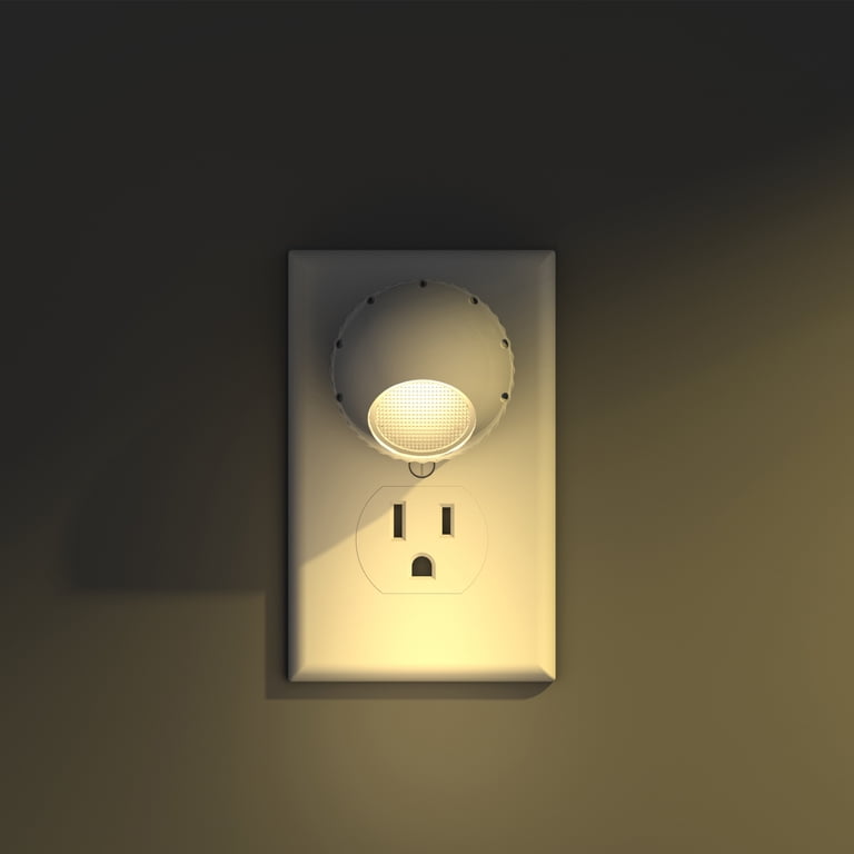 Meridian Soft White LED Rotating Night Lights, 2-Pack photo 4