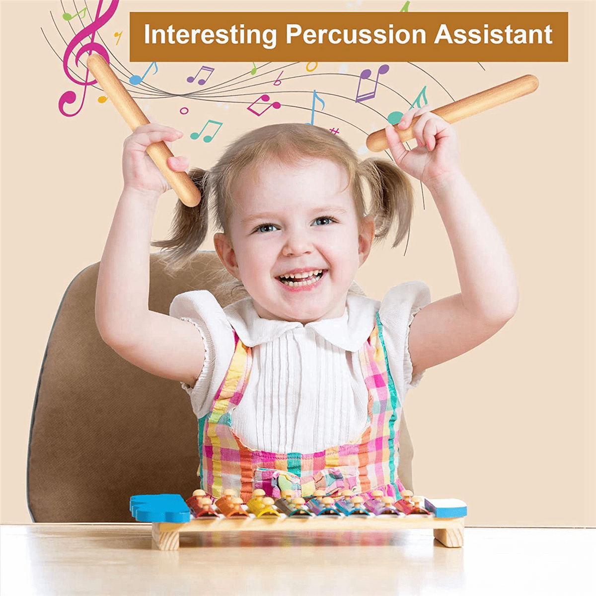 160 Pcs 8 Inch Kids Rhythm Sticks Music Lummi Sticks Classical Wood Claves Musical Percussion Instrument Musical Sticks