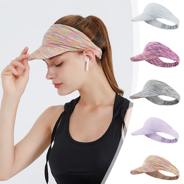 Sombrero de sol para deportes al aire libre en verano, gorra de protección UV de secado rápido con tapa hueca transpirable | Malla ajustable absorbente de sudor, ala ancha, ligera