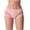 Pink, variant on Women's Mid Waist Ice Silk Briefs, Side Mesh Seamless Stretch Hip Lift Breathable Underpants S-3XL